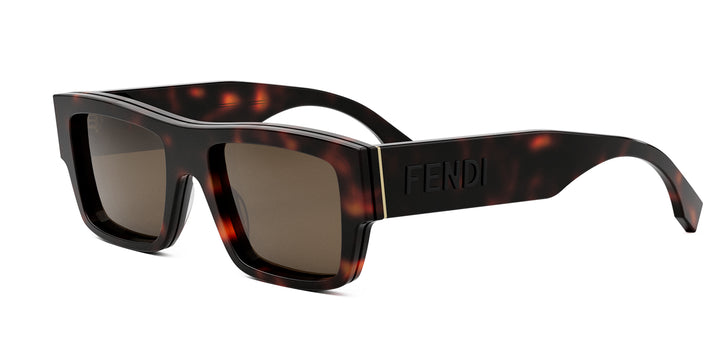 Fendi Signature FE40118I Rectangle Sunglasses | Fashion Eyewear US