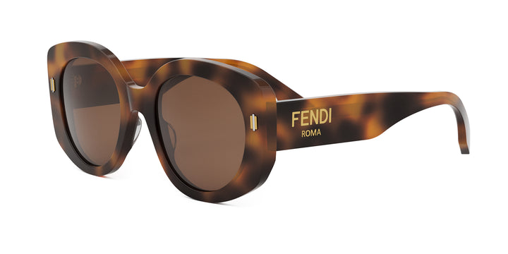 Fendi FE40137I 01A Sunglasses Black Butterfly Frame, Grey Lenses Fendi Roma Fe40137i Women Black Round Sunglasses – Otticanet main image 3
