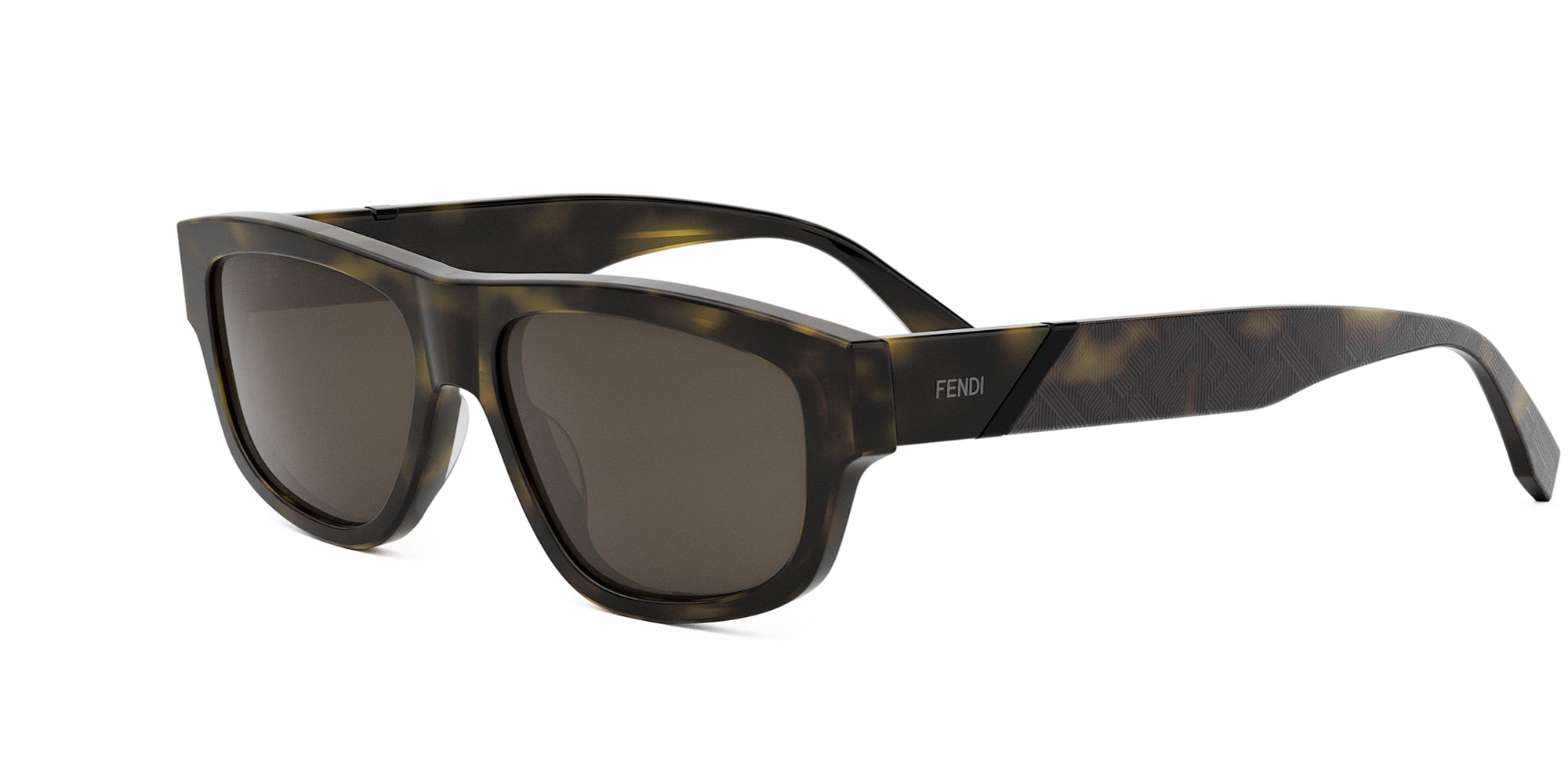 Fendi Diagonal FE40157I Rectangle Sunglasses | Fashion Eyewear US