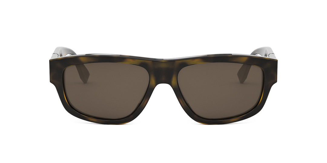 Fendi Diagonal FE40157I Rectangle Sunglasses | Fashion Eyewear US