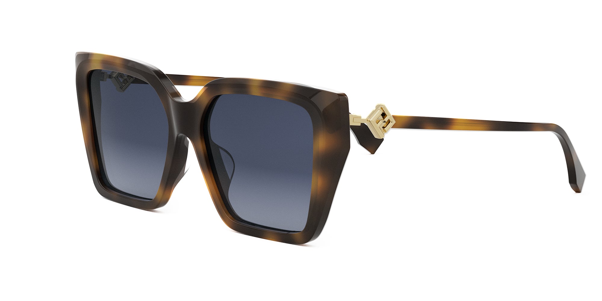 FENDI オハサイスフレムサンクラス FE40161I 01B Fendi Diamonds FE40161I Square Sunglasses | Fashion Eyewear