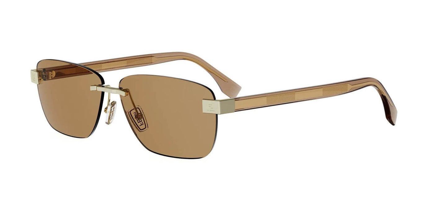 【美品】FENDI スクエアサングラス クリアブラウン FF0317/S Fendi SKY FE40213U Square Sunglasses | Fashion Eyewear US