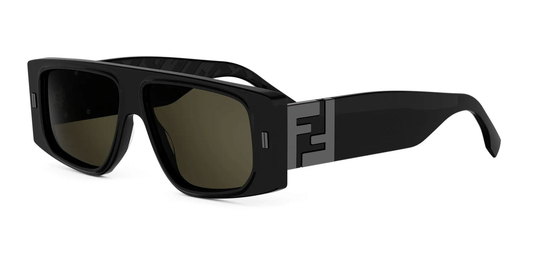 Fendi FF Squared FE40214U Aviator Sunglasses | Fashion Eyewear