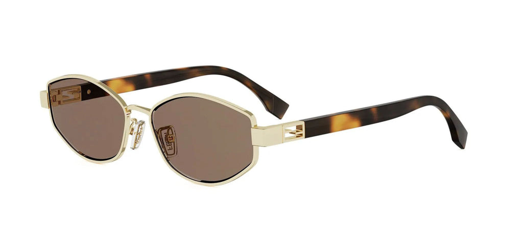 Fendi プルオーバー 46 Fendi Baguette FE40216U Oval Sunglasses | Fashion Eyewear