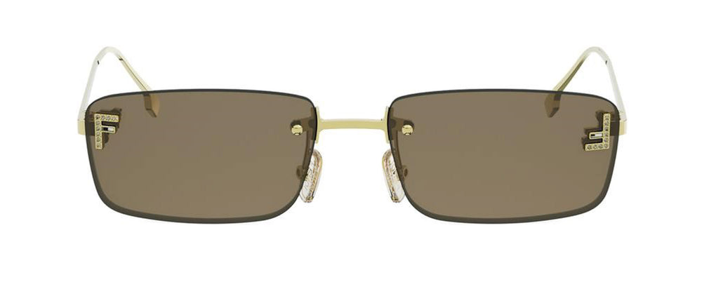 Fendi First Crystal FE4172US Rectangle Sunglasses | Fashion  display picture 1