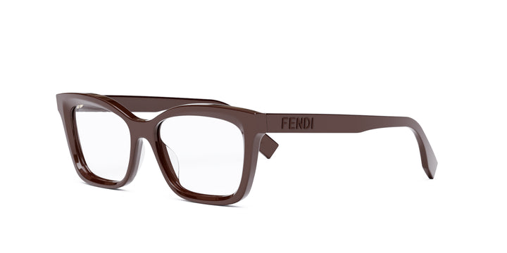 Fendi Lettering FE50057I Rectangle Glasses | Fashion Eyewear US