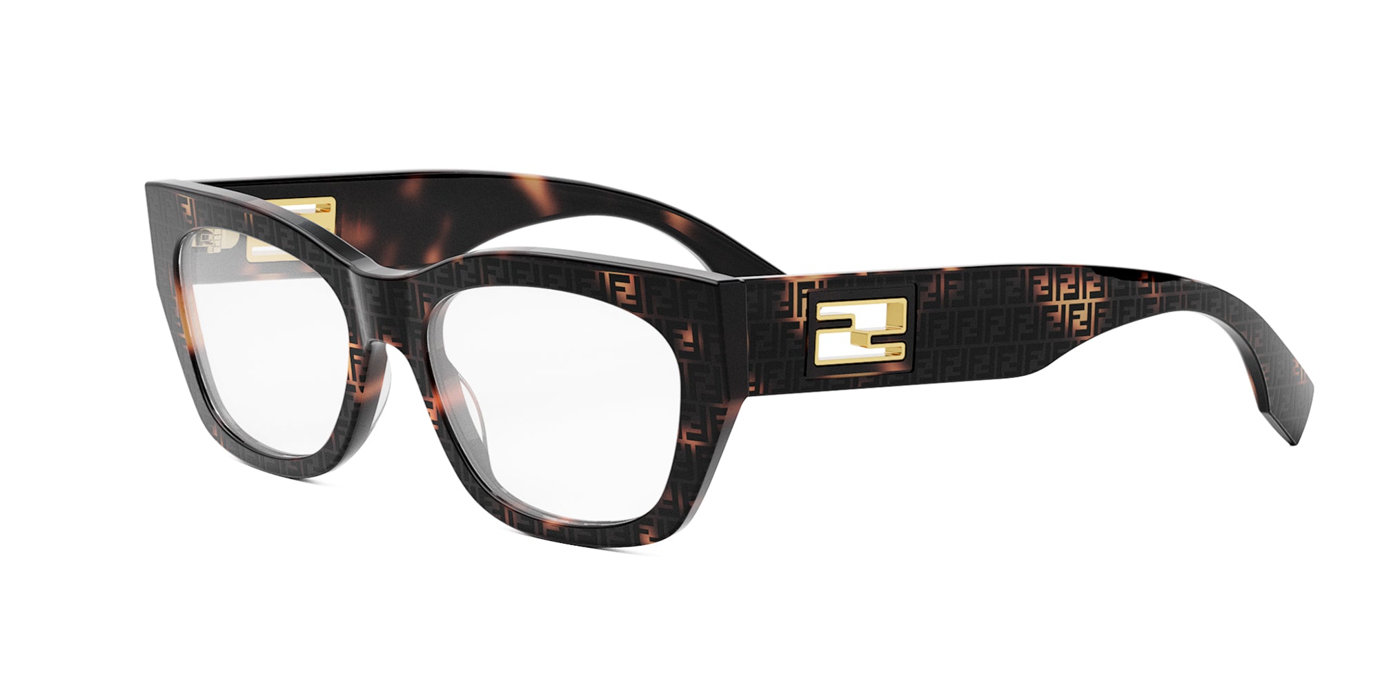 Fendi Baguette FE50082I Rectangle Glasses | Fashion Eyewear US