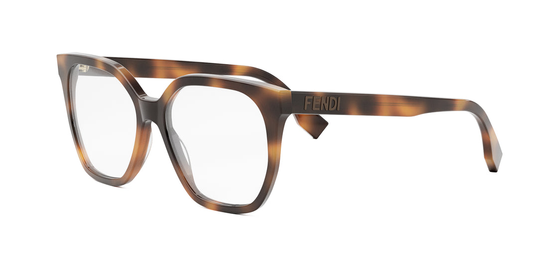 Fendi Lettering FE50087I Square Glasses | Fashion Eyewear US