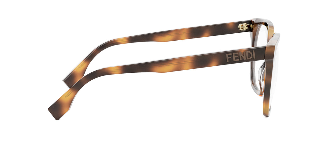 メガネ FENDI FW25 Maison Fendi - FE50087I - 057 (FE50087I 057) Fendi Lettering FE50087I Square Glasses | Fashion Eyewear US