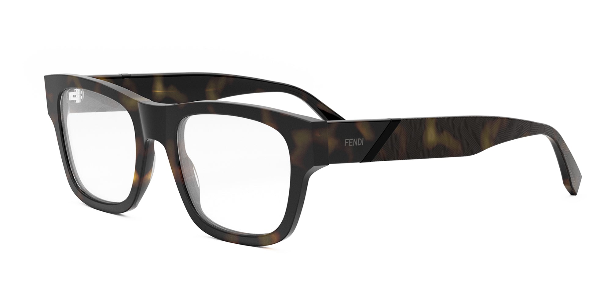 Fendi Diagonal FE50089I Square Glasses | Fashion Eyewear US