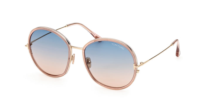 Tom Ford Hunter-02 TF946 Round Sunglasses | Fashion Eyewear US display picture 1