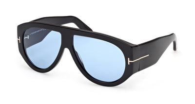 Occhiali Da Sole Tom Ford Bronson TF1044 Oversize - Lenti 60mm Nero/Grigio - Fatti In Italia - Foto 3