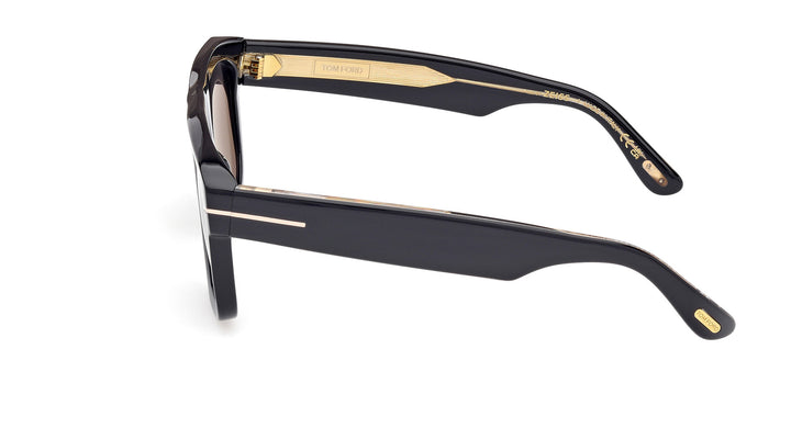 TOM FORD
ブラック マネークリップ カードケース Tom Ford Icon Sunglasses FT1201 01A Shiny Black - eye-oo.com