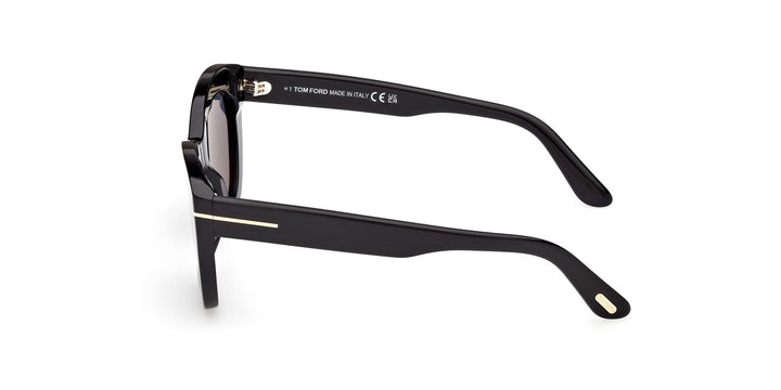 NEW TOM FORD LINDA-02 POLARIZED SUNGLASSES TF1285 01D CAT EYE BLACK WOMEN FT1285 Sunglasses Tom Ford Linda-02 FT1285 (01B) FT1285 Woman  main image 4