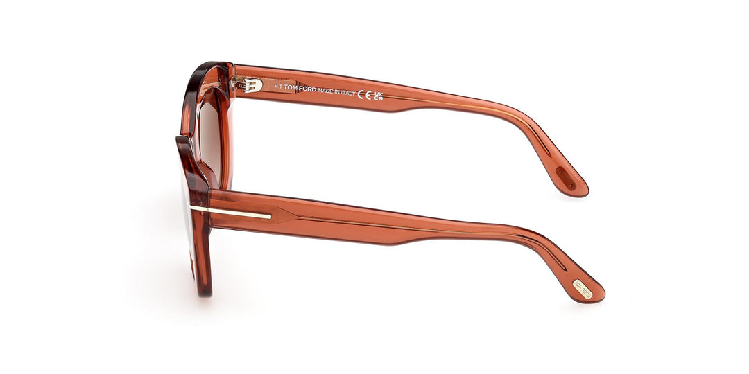 Tom Ford Linda-02 Butterfly Sunglasses TF1285 45B Transparent Sand 53mm FT1285 Tom Ford Linda-02 FT1285 (45B) Sunglasses Woman | Shop  main image 3