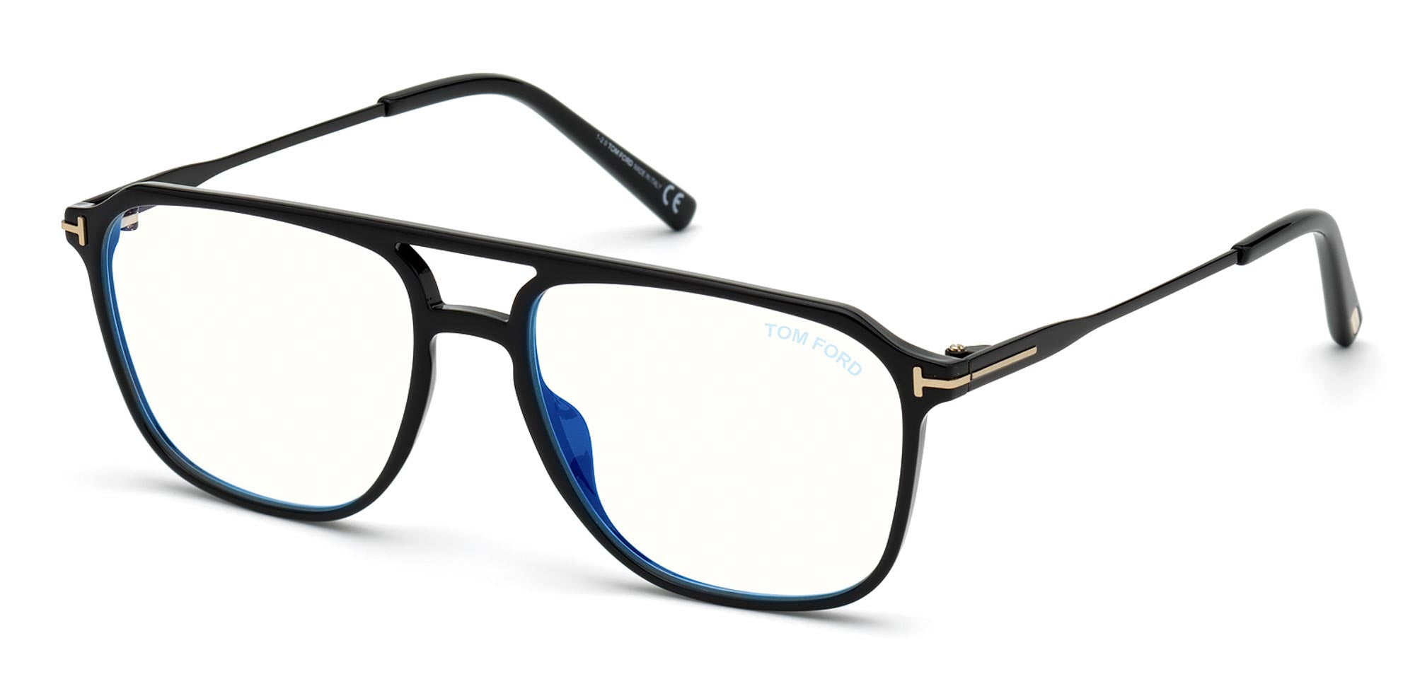 Tom Ford TF5665-B Blue Light Square Glasses | Fashion Eyewear US