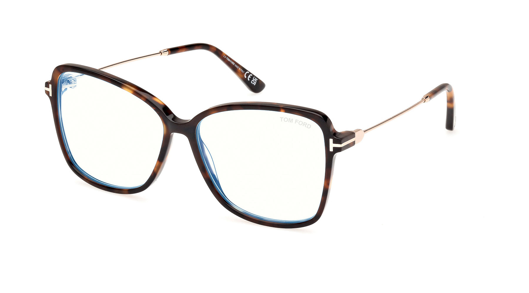 Tom Ford TF5953-B Blue Light Butterfly Glasses | Fashion Eyewear