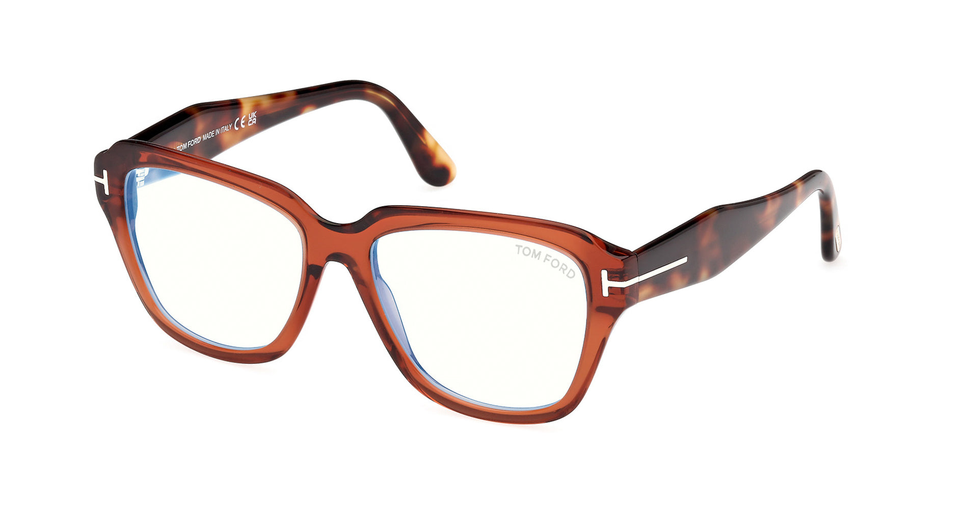 Tom Ford TF5988-B Blue Light Cat Eye Glasses | Fashion Eyewear