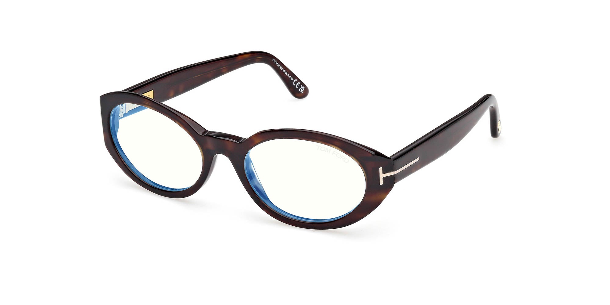 Tom Ford TF6067-B Blue Light Oval Glasses | Fashion Eyewear US