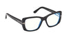 Tom Ford TF6176-B Blue Light with Clip-on#colour_shiny-black