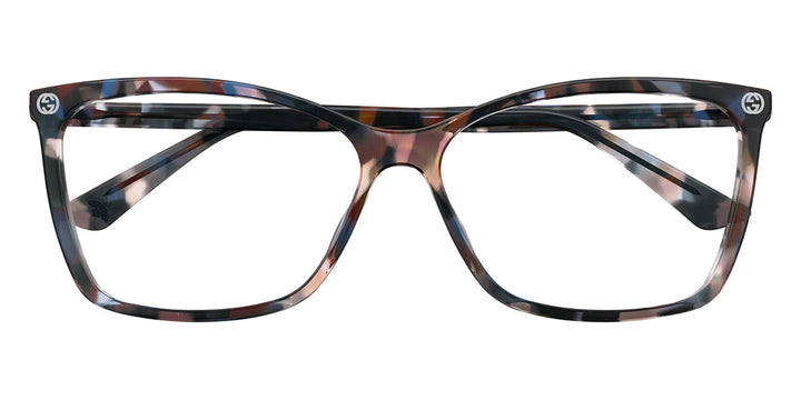 Gucci GG0025O Blue Tortoise Cat Eye Eyeglasses Frames Italy Gucci GG0025O Tortoise Prescription Eyeglasses main image 2