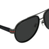 Gucci GG0447S #colour_black and dark ruthenium/grey polarised