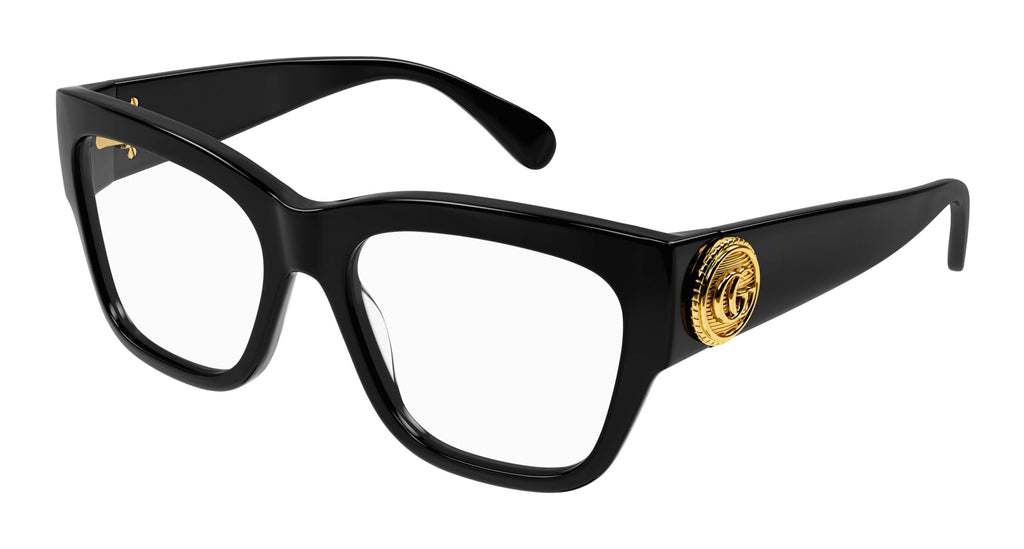 Black wide frame glasses sale