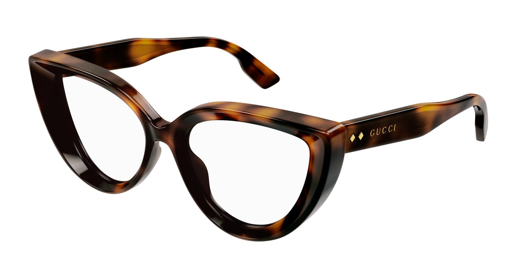 GUCCI キャットアイフレムメカネ GG1530O 003 Gucci Gg1530o Women Black Cat Eye Eyeglasses – Otticanet USA