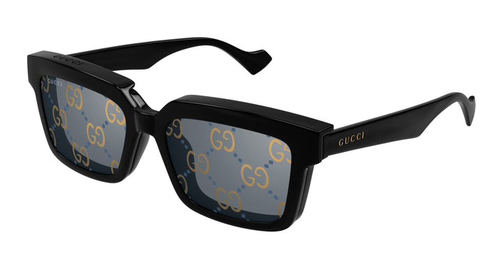 小物 GUCCI vintage sunglasses GG Black Gucci Sunglasses 1996 Vintage Black Large Wrap Square GG
