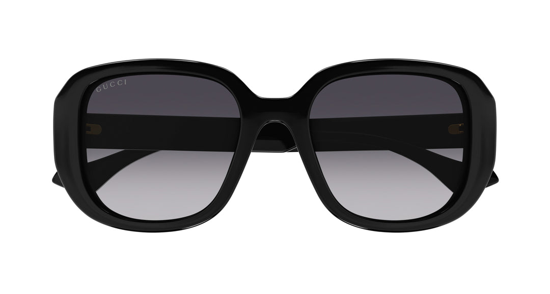 サングラス Gucci Sunglasses GG1180SK 002 Black Double G Asian Fit Gucci™ GG1180SK Cat-Eye Sunglasses | EyeOns.com