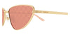 Gucci GG1879S #colour_gold/red with gucci logo pattern detail