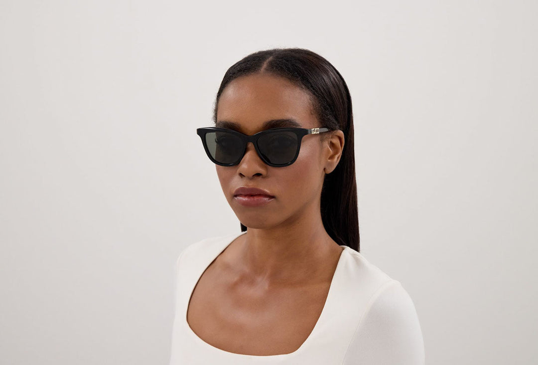 Gucci NWT GG2032S Cat Eye Sunglasses in Black Gucci GG2032S Cat Eye Sunglasses | Fashion Eyewear US main image 2