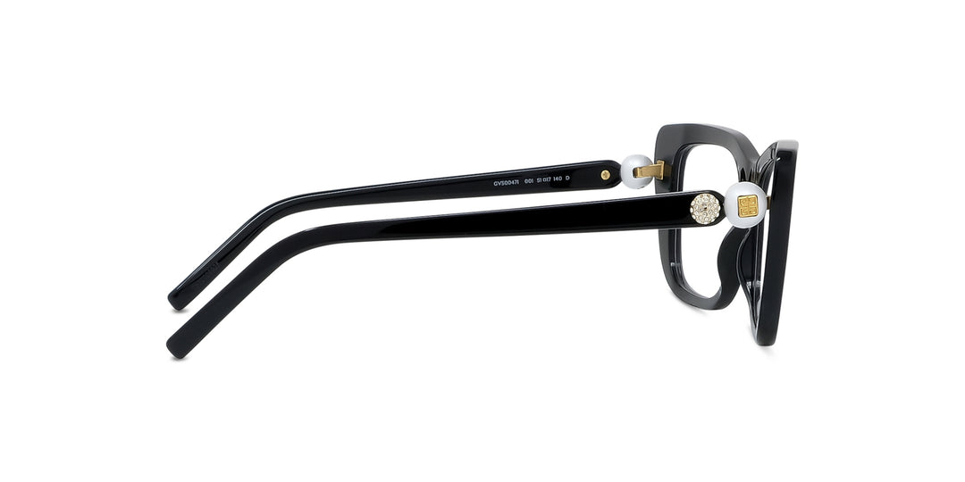NEW Givenchy GV50047I Cat Eye Pearl Black Crystal Frames Givenchy Pearl GV50047I Cat Eye Glasses | Fashion Eyewear US main image 3