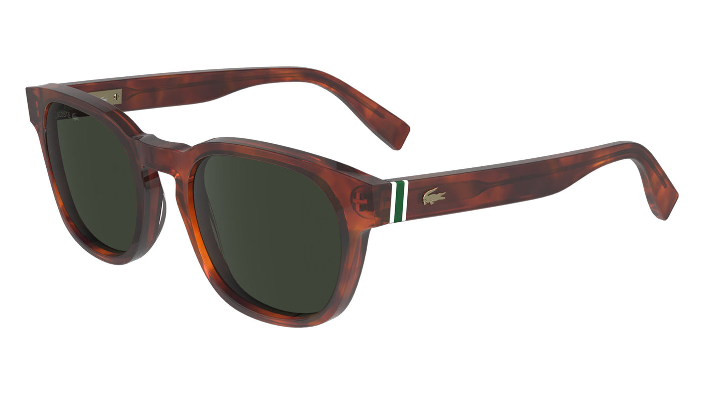 Lacoste L6015S Havana Blonde/Green #colour_havana-blonde-green