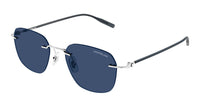Montblanc MB0430S#colour_silver/blue