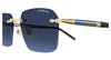 Montblanc MB0526S#colour_gold/blue gradient