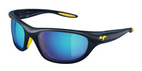 Maui Jim Haulani MJ0349S #colour_solid-matte-dark-blue-blue-hawaii-full-mirror-polar