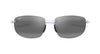 Maui Jim Ho'okipa Polarised Sunglasses Shiny Crystal/Grey #colour_shiny-crystal-grey
