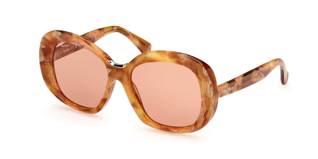 MaxMara Edna MM0087 Oval Sunglasses | Fashion Eyewear US