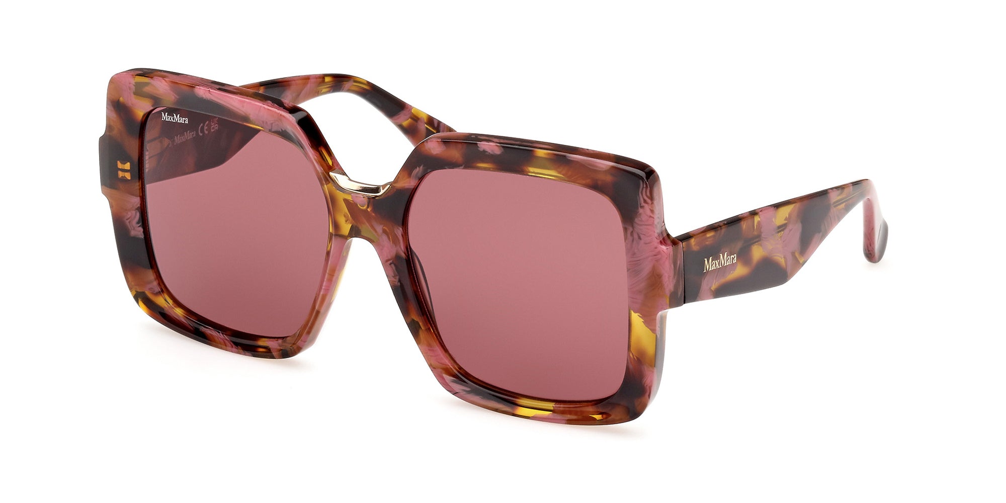 MAXMARA スクエアフレムサンクラス MM0088 44E MaxMara Ernest MM0088 Square Sunglasses | Fashion Eyewear US