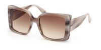 MaxMara Hinge MM0131 Striped Grey/Gradient Brown #colour_striped-grey-gradient-brown