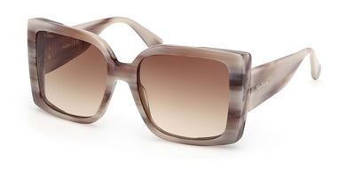 MaxMara Hinge MM0131 Striped Grey/Gradient Brown #colour_striped-grey-gradient-brown