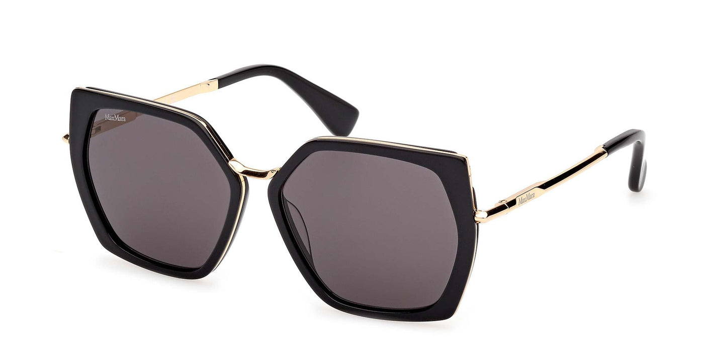 MaxMara Miller-5 MM0136 Shiny Black/Smoke #colour_shiny-black-smoke