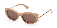 MaxMara Roquebrune 1 MM0167 Matte Light Brown/Brown #colour_matte-light-brown-brown