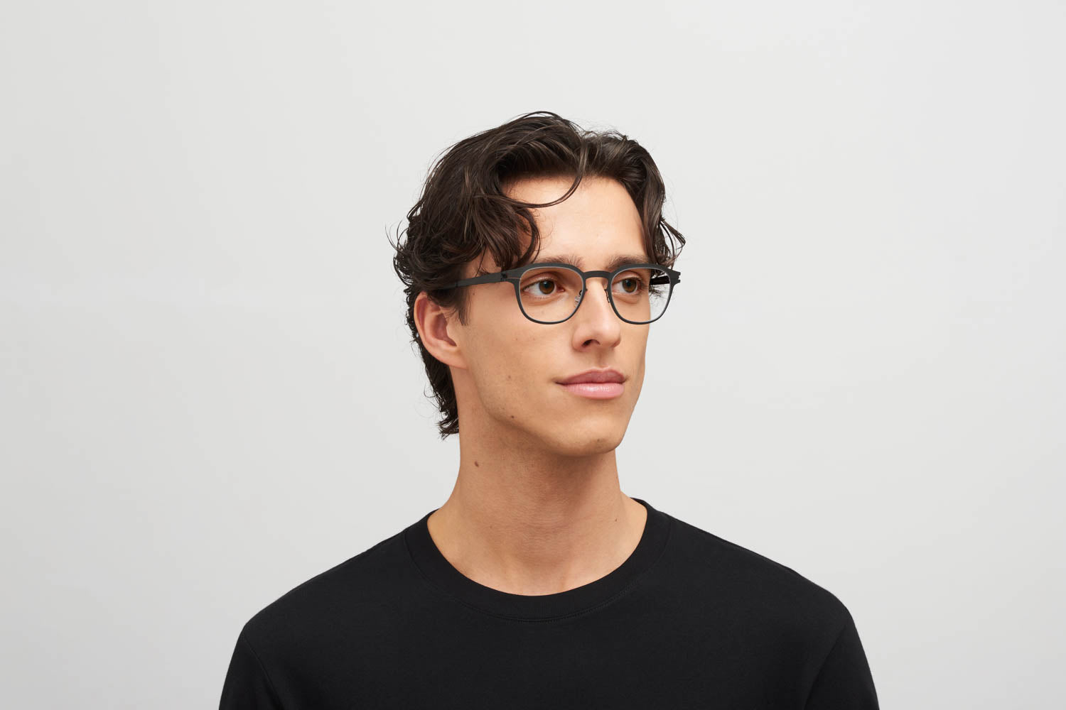メガネ Mykita FW25 Mykita - IDRIS - 002 black (IDRIS 002 BLACK) Mykita IDRIS Glasses 002 Black - eye-oo.com