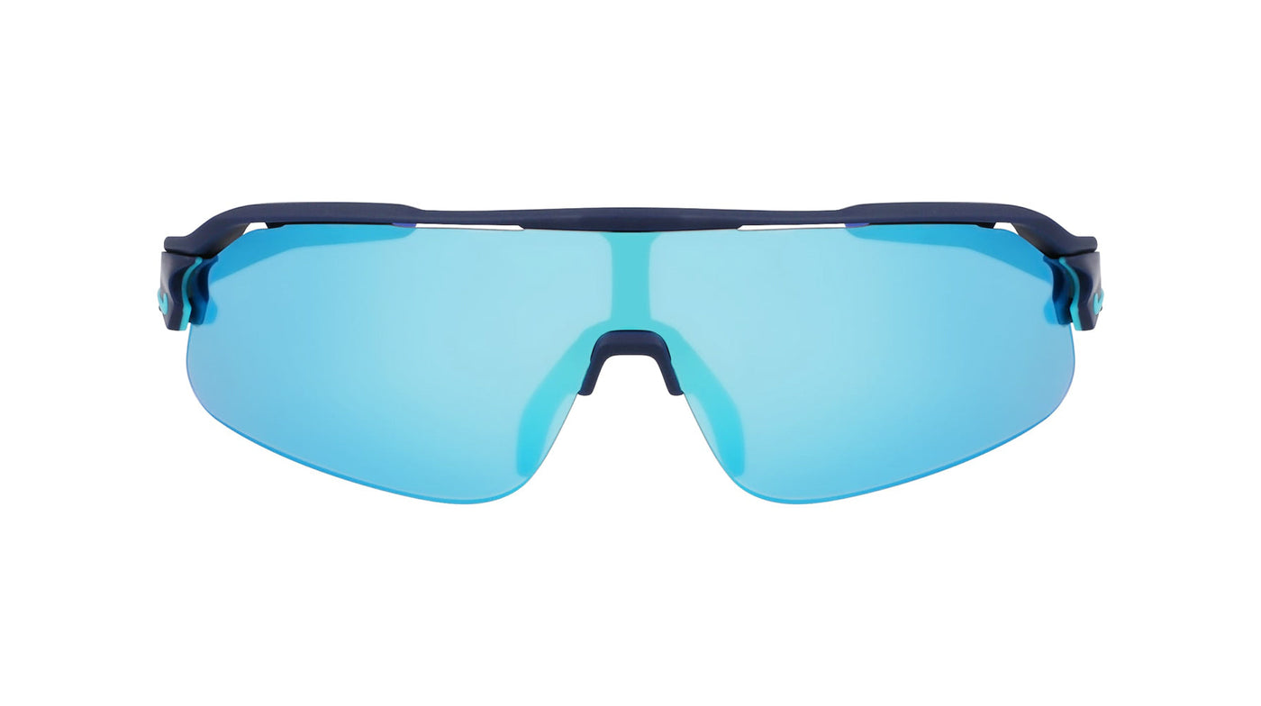 Nike Flyfree Shield P EV24035 Matte Obsdian/Blue Road Polarised Mirror #colour_matte-obsdian-blue-road-polarised-mirror