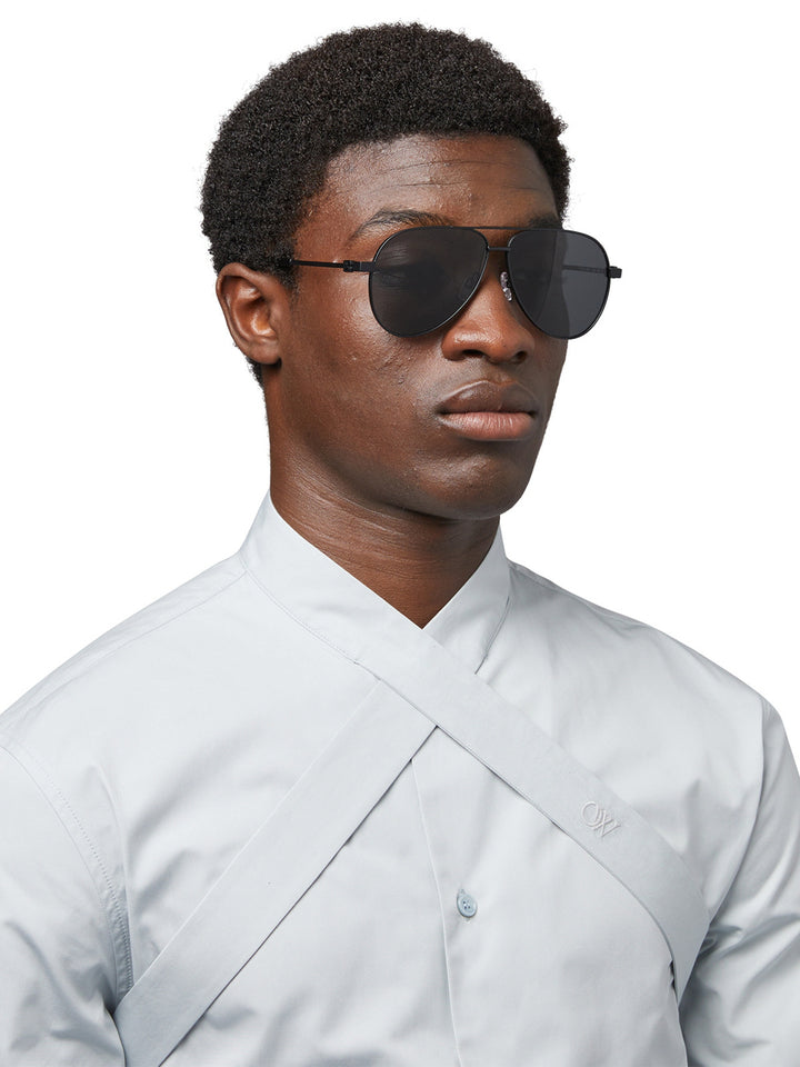 【送料&関税込】Off-White Ruston L Sunglasses - Unisex 0400020778981_BLACKDARKGREY?