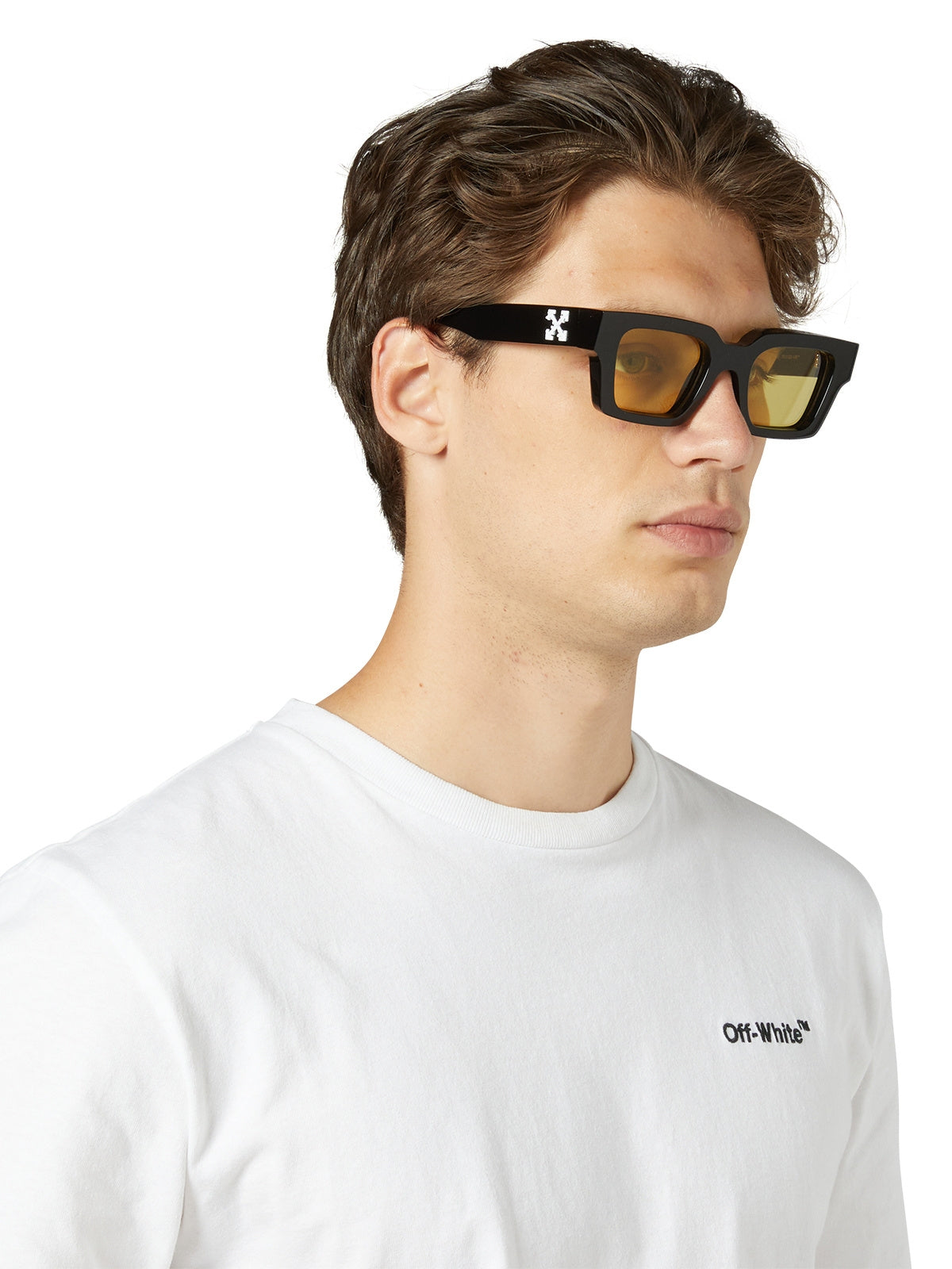 Off-White - Virgil logo sunglasses in blue OERI008C99PLA002 - buy