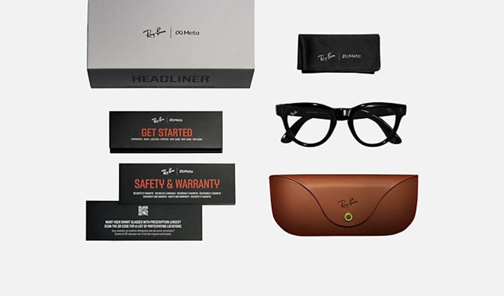 Ray-Ban  HEADLINER RW4009 クリアレンズ Ray-Ban Meta Headliner RW4009 Round Sunglasses | Fashion Eyewear US