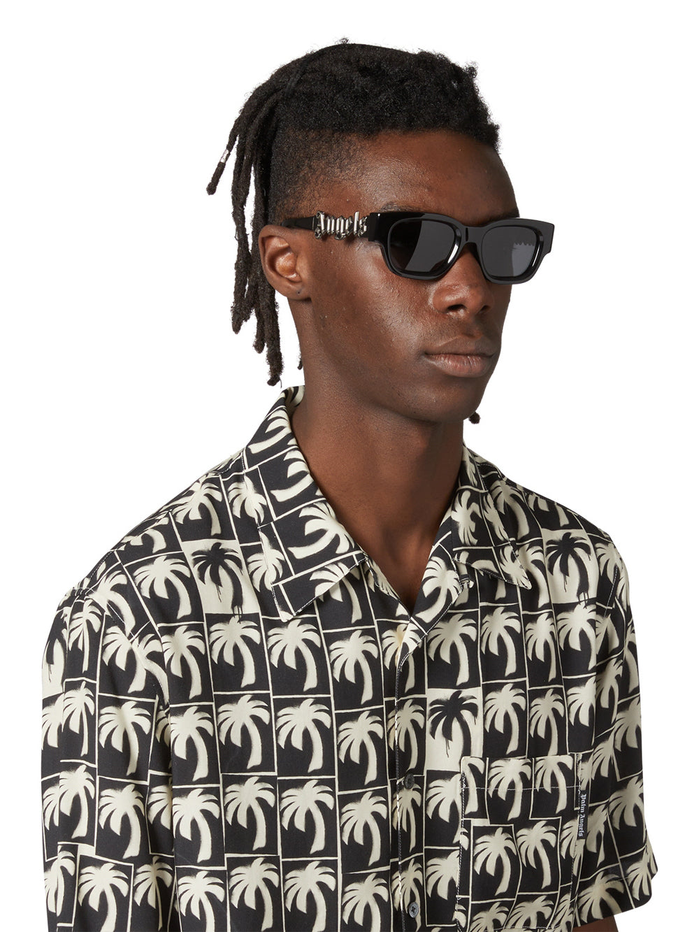 Palm Angels Posey PERI042 Rectangle Sunglasses | Fashion Eyewear display picture 3